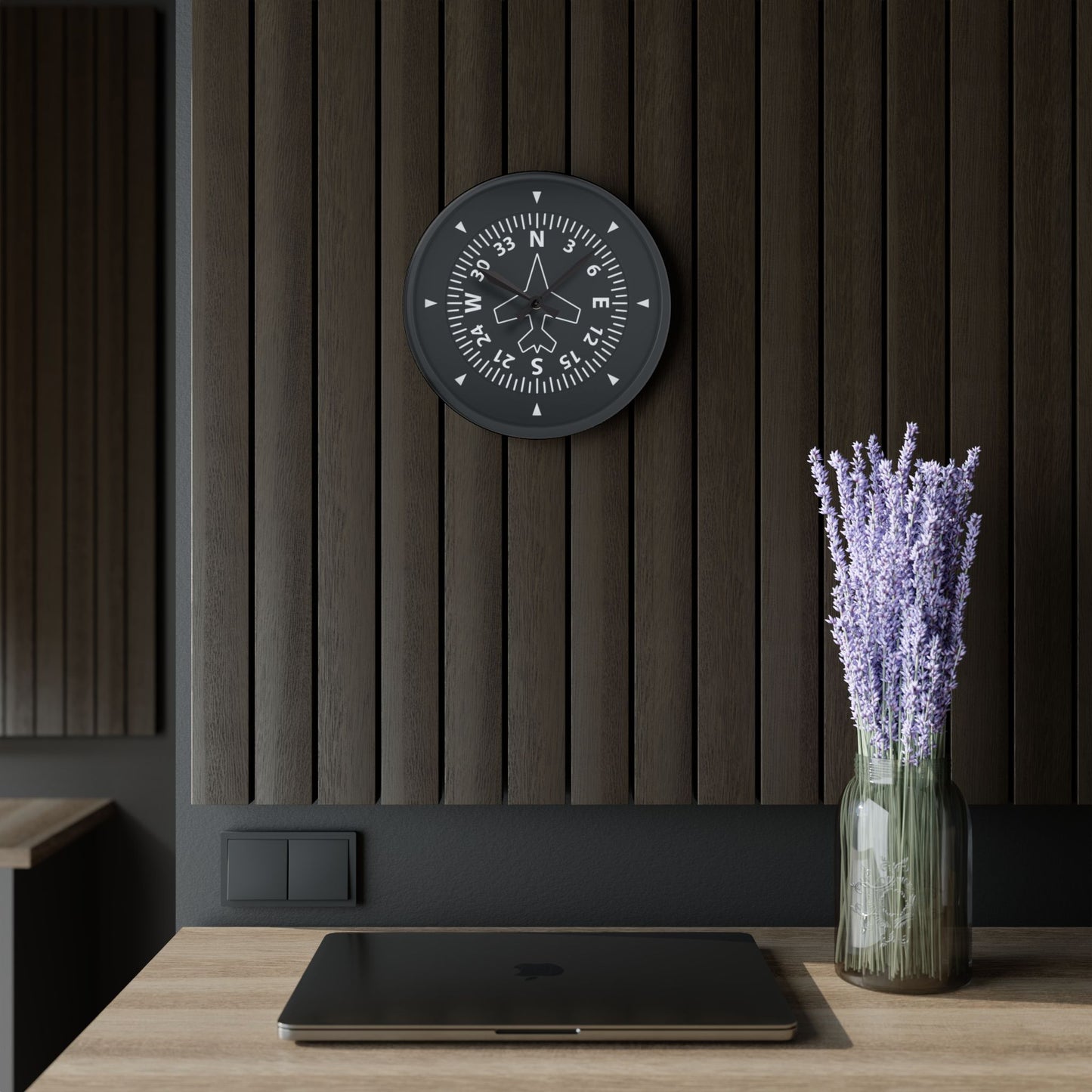 Compass Wall Clock