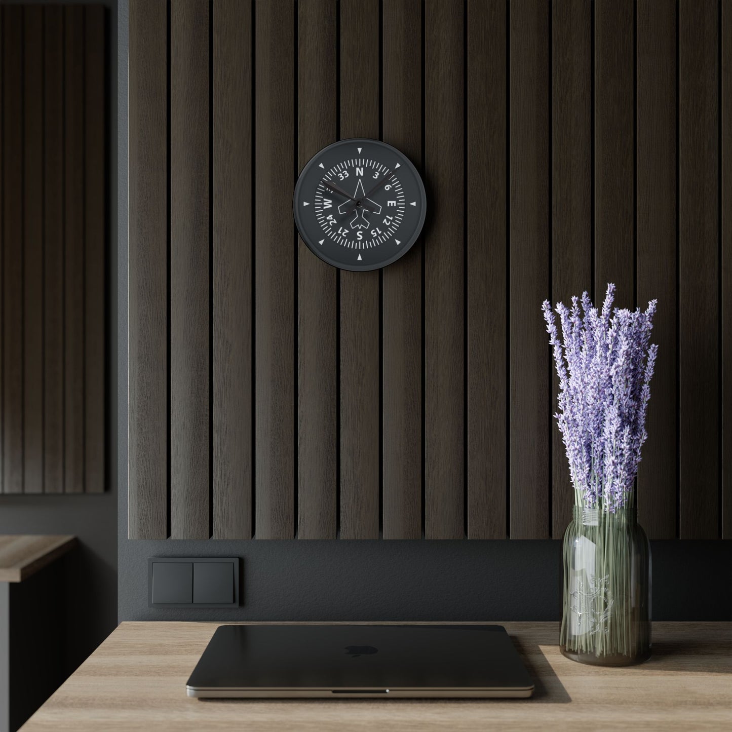 Compass Wall Clock