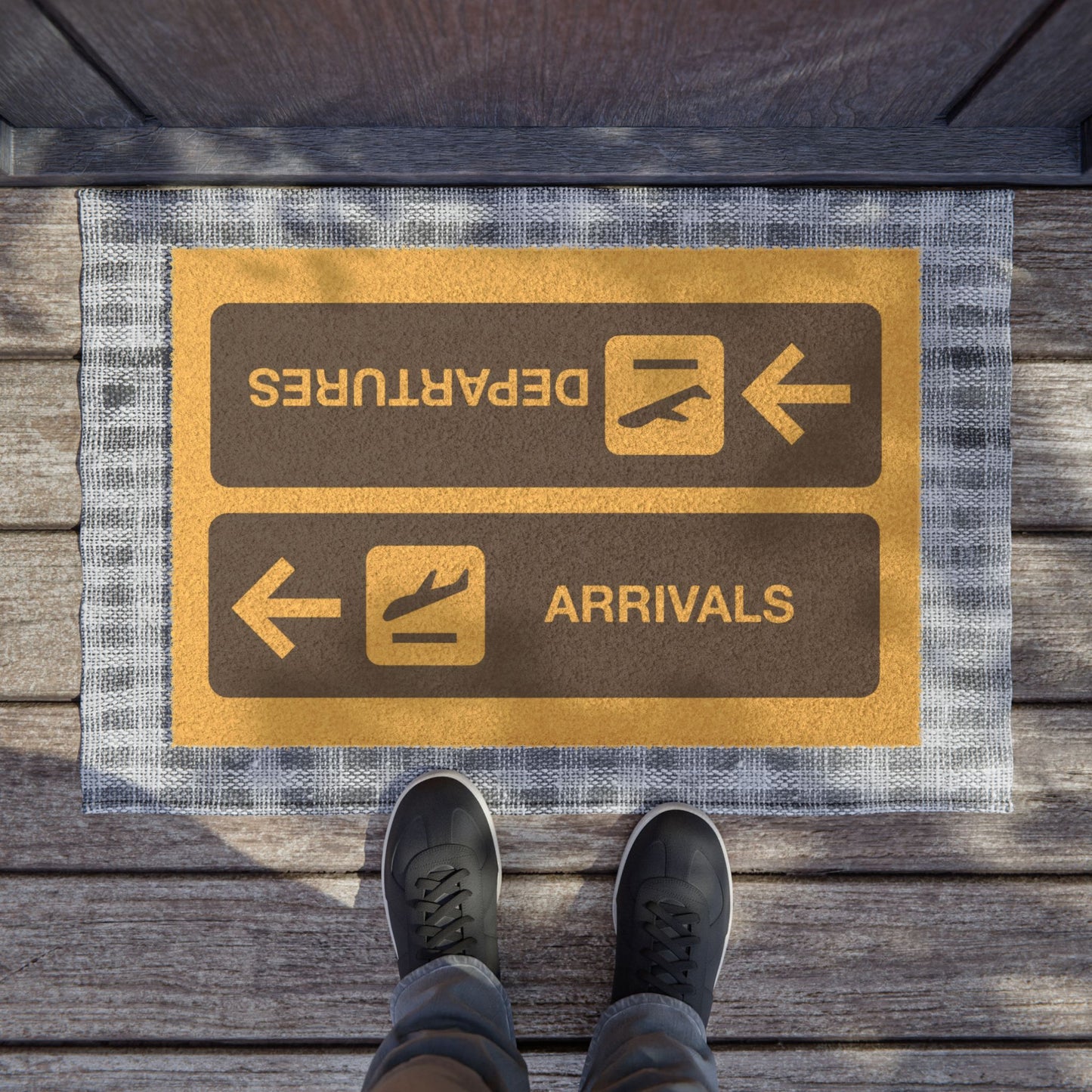 Departures & Arrivals Doormat