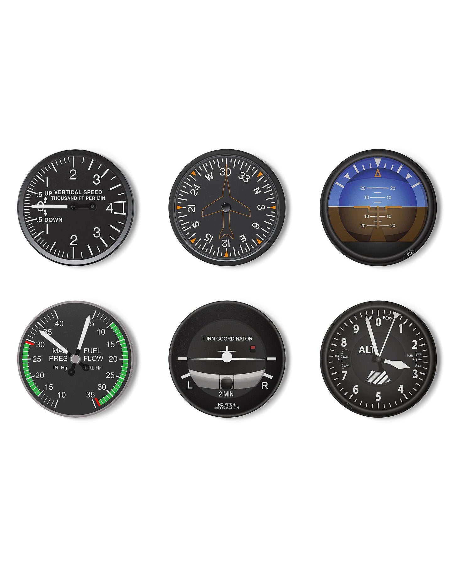 6 Coasters Set