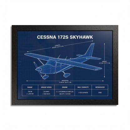 Cessna 172S Skyhawk Framed Poster