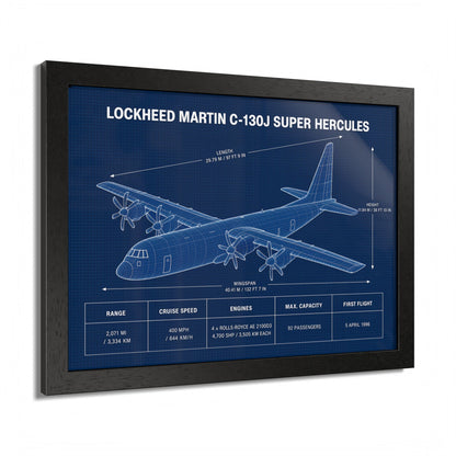 Lockheed Martin C-130J Super Hercules Framed Poster