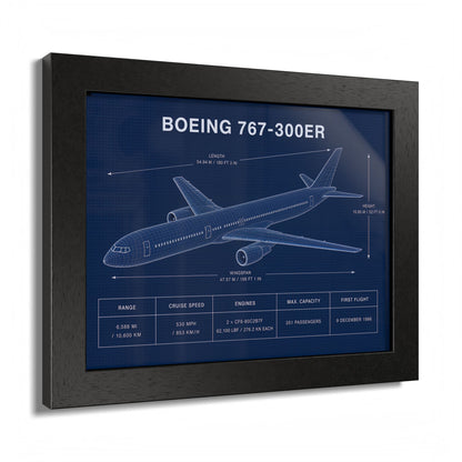 Boeing 767-300 ER Framed Poster