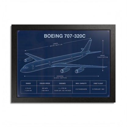 Boeing 707-320C Framed Poster