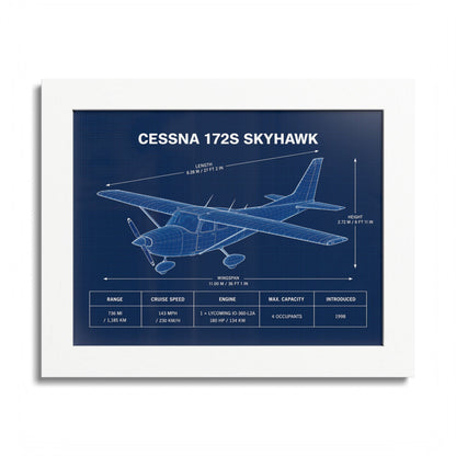 Cessna 172S Skyhawk Framed Poster