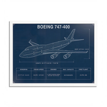 Boeing 747 Framed Poster