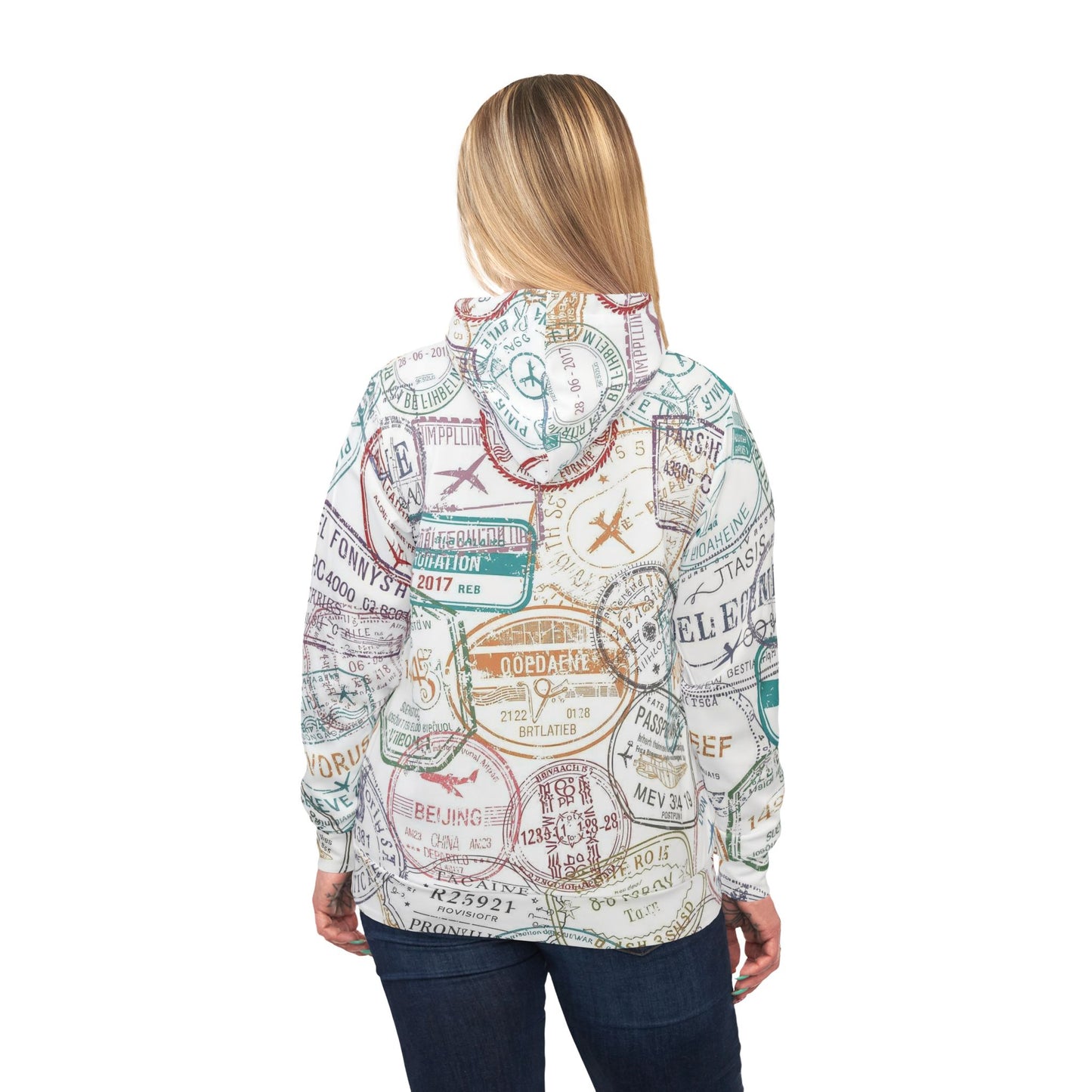 Passport Stamps Hoodie
