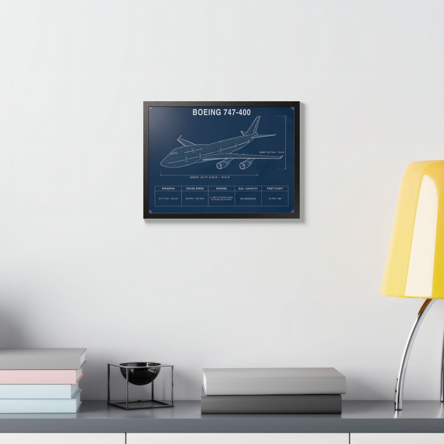 Boeing 747 Framed Poster