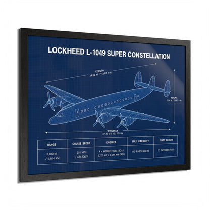 Lockheed L-1049 Super Constellation Framed Poster