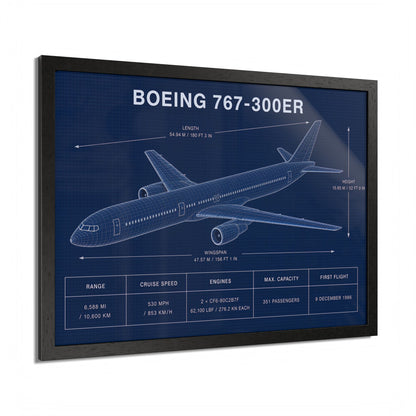 Boeing 767-300 ER Framed Poster