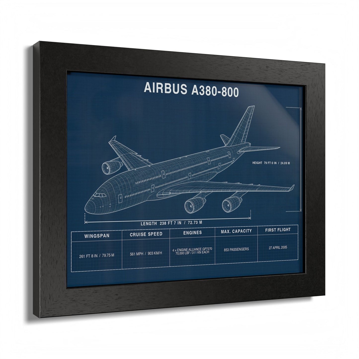 Airbus A380 Framed Poster