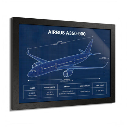 Airbus A350-900 Framed Poster