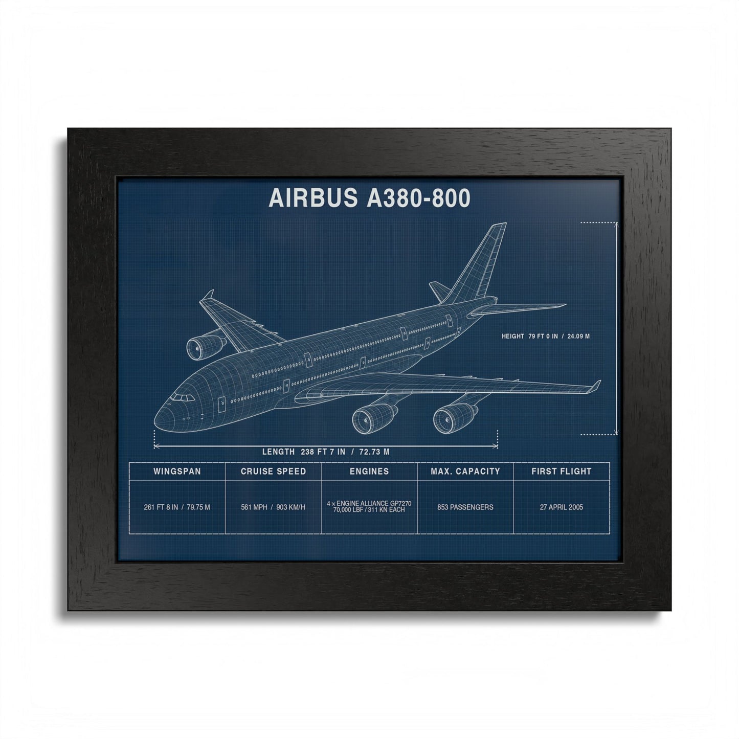 Airbus A380 Framed Poster