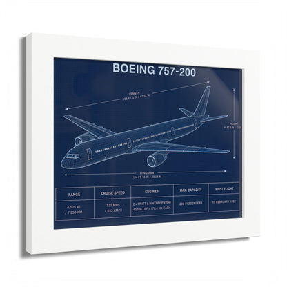 Boeing 757-200 Framed Poster