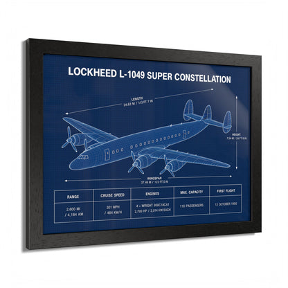 Lockheed L-1049 Super Constellation Framed Poster