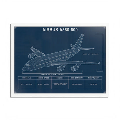 Airbus A380 Framed Poster