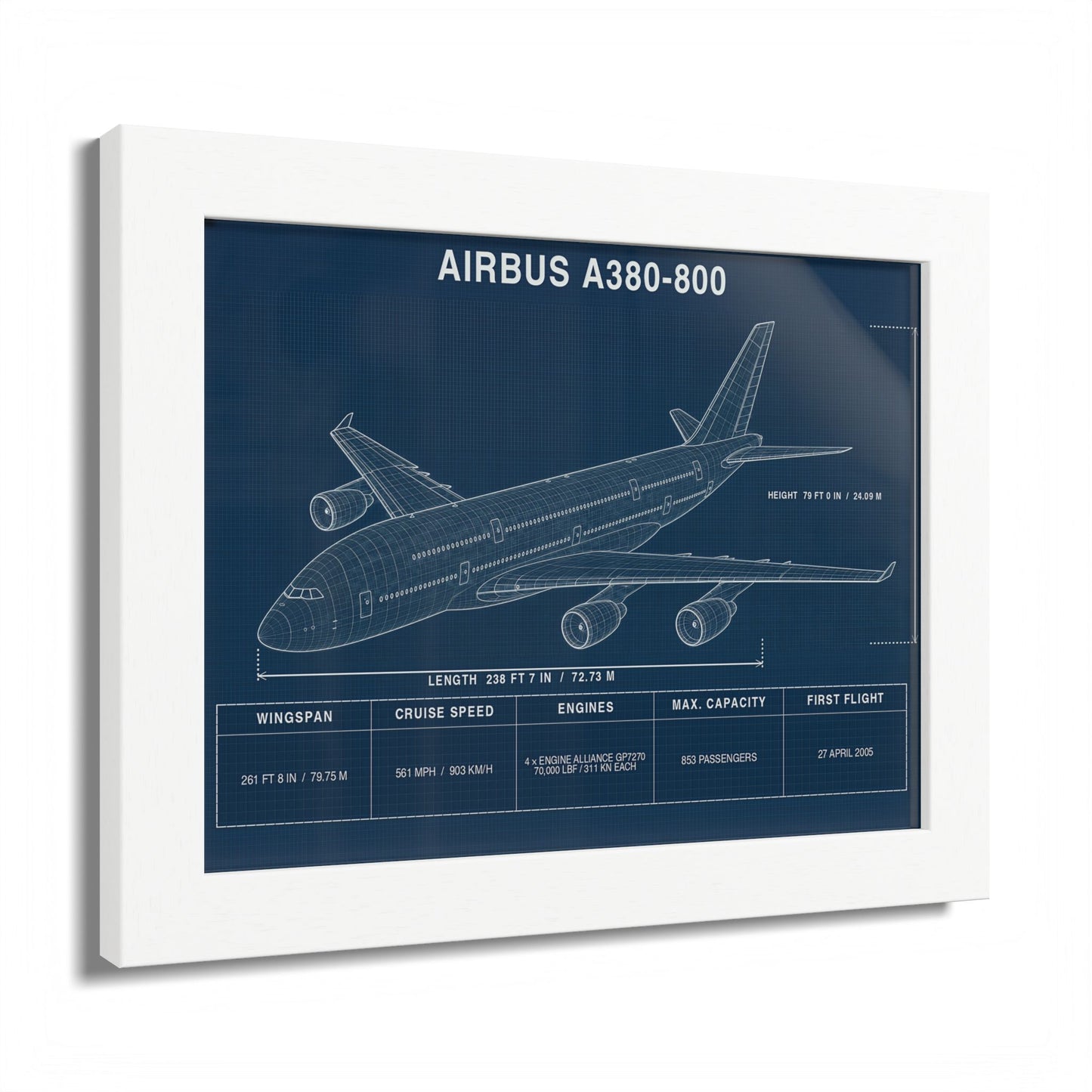 Airbus A380 Framed Poster
