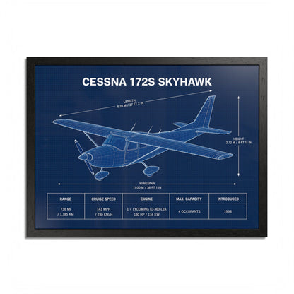 Cessna 172S Skyhawk Framed Poster