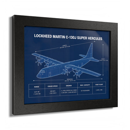 Lockheed Martin C-130J Super Hercules Framed Poster