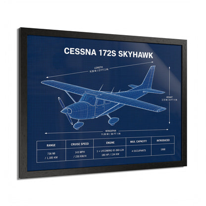 Cessna 172S Skyhawk Framed Poster