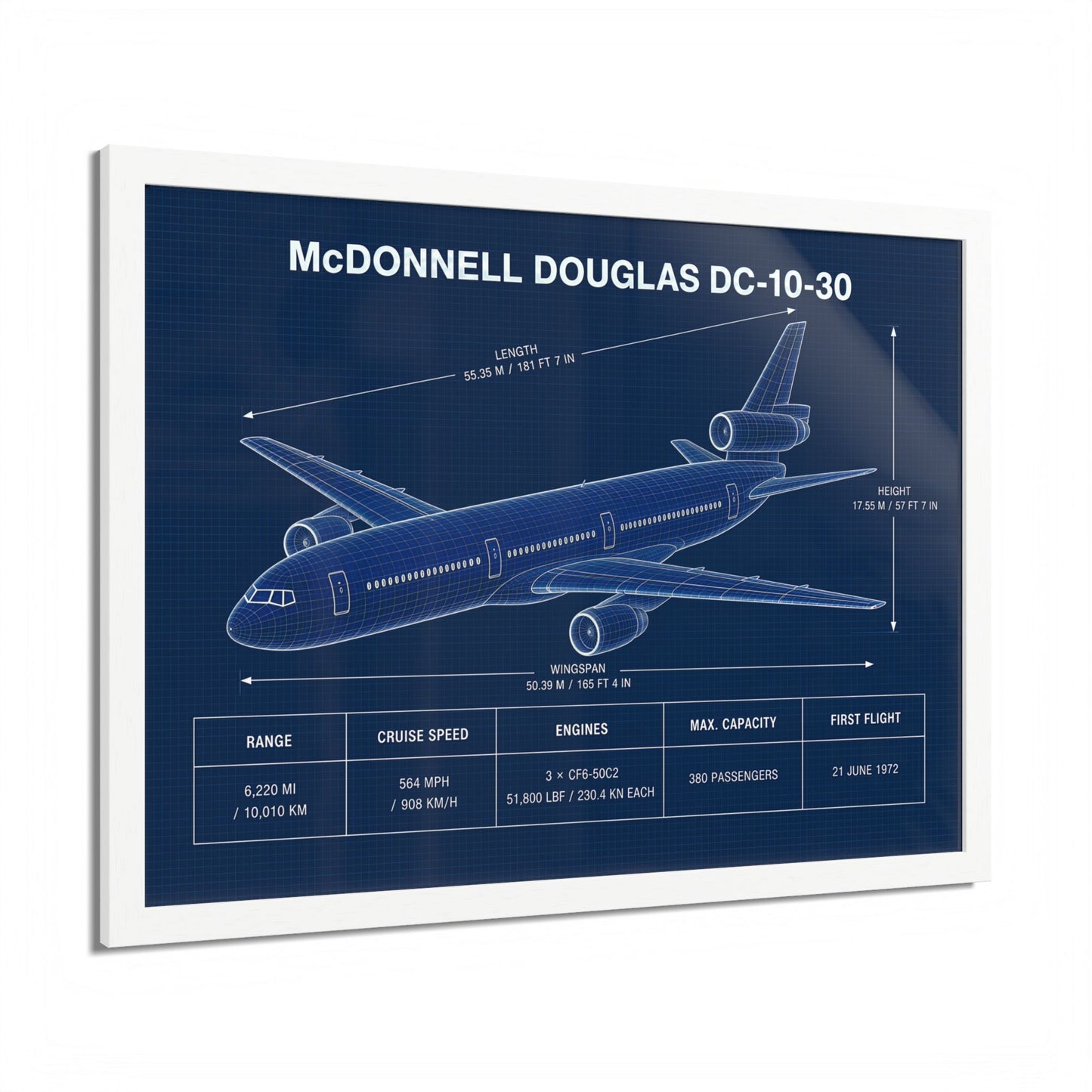 McDonnell Douglas DC-10-30 Framed Poster