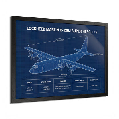 Lockheed Martin C-130J Super Hercules Framed Poster