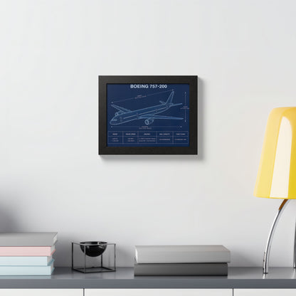 Boeing 757-200 Framed Poster