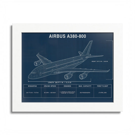 Airbus A380 Framed Poster