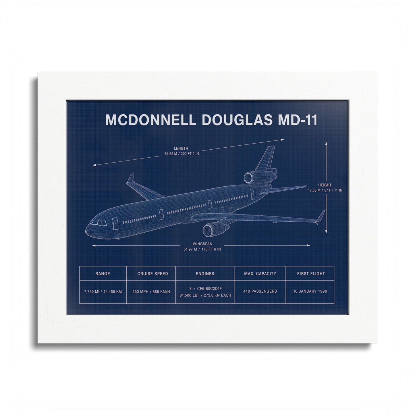 McDonnell Douglas MD-11 Framed Poster