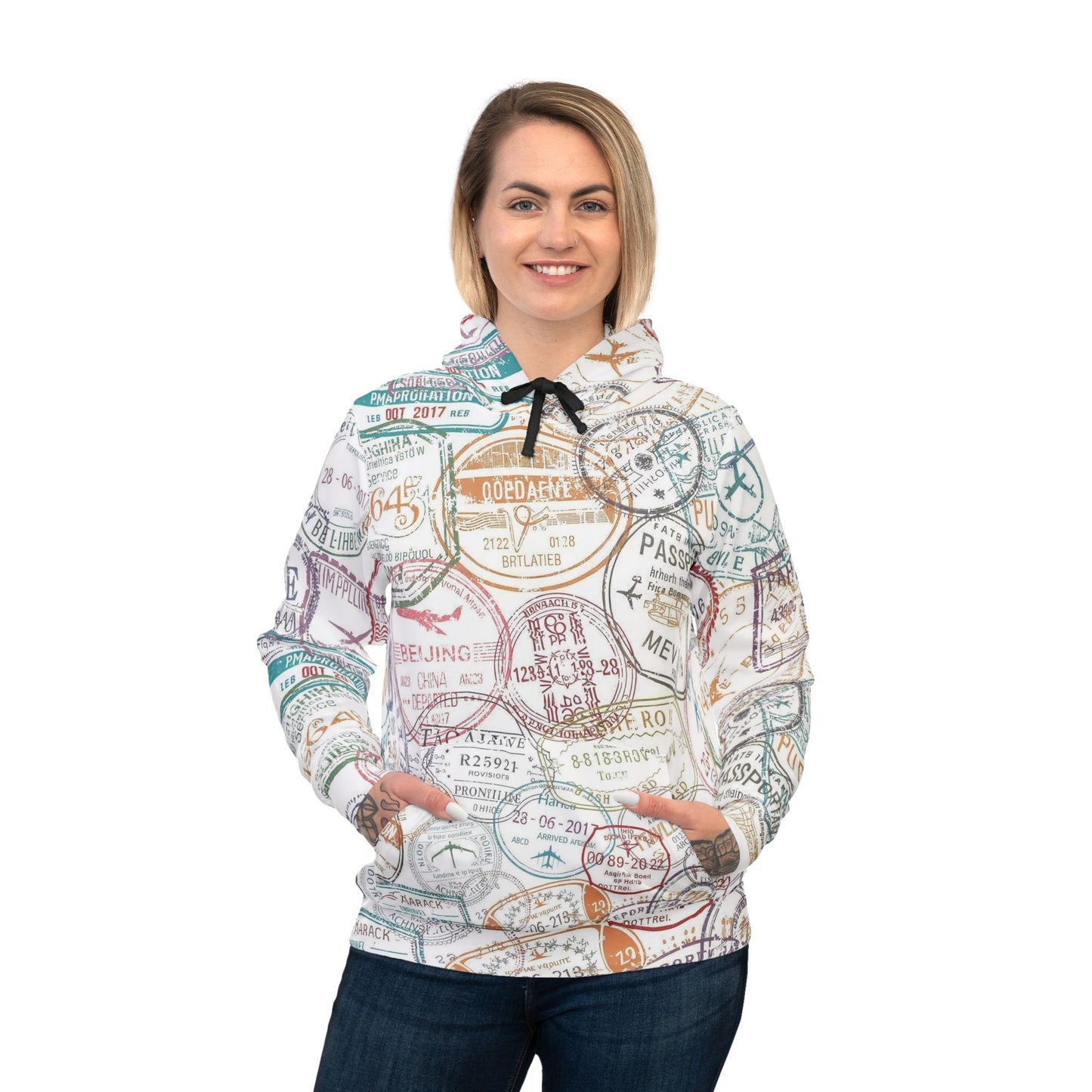 Passport Stamps Hoodie