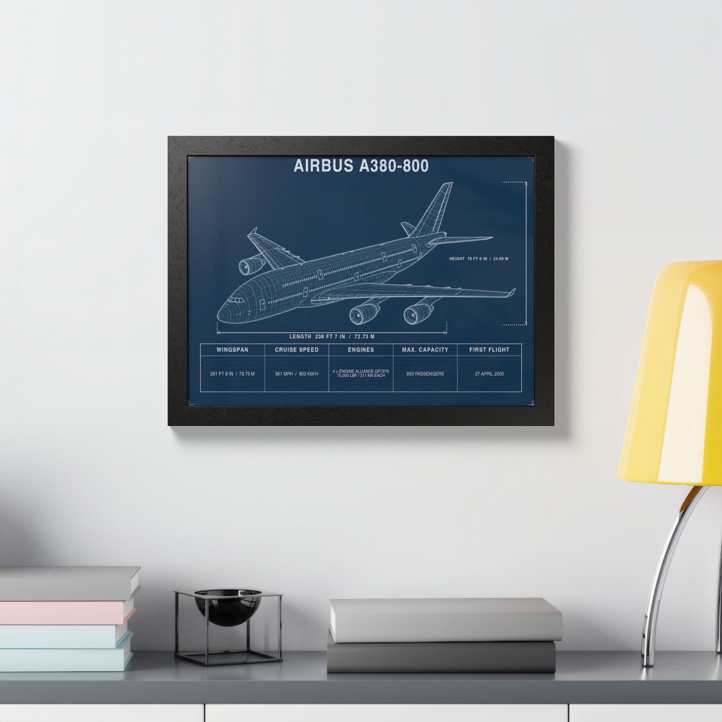 Airbus A380 Framed Poster