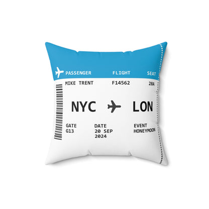 Airplane Ticket Pillow