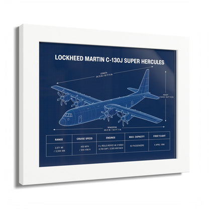 Lockheed Martin C-130J Super Hercules Framed Poster