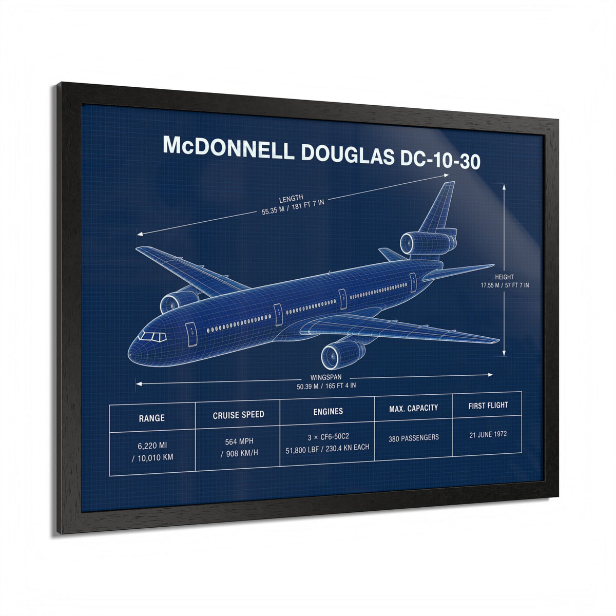McDonnell Douglas DC-10-30 Framed Poster
