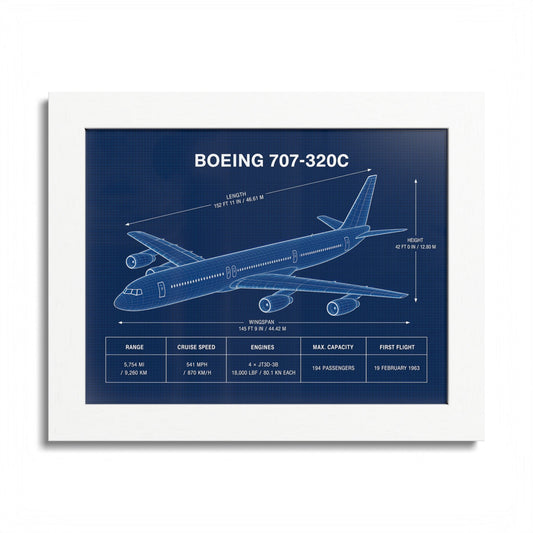 Boeing 707-320C Framed Poster
