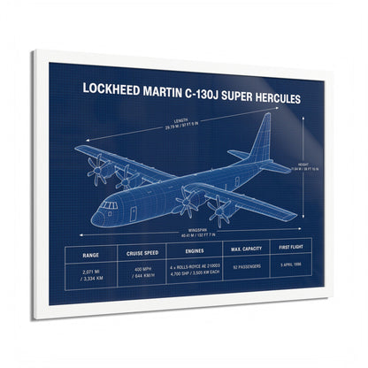 Lockheed Martin C-130J Super Hercules Framed Poster