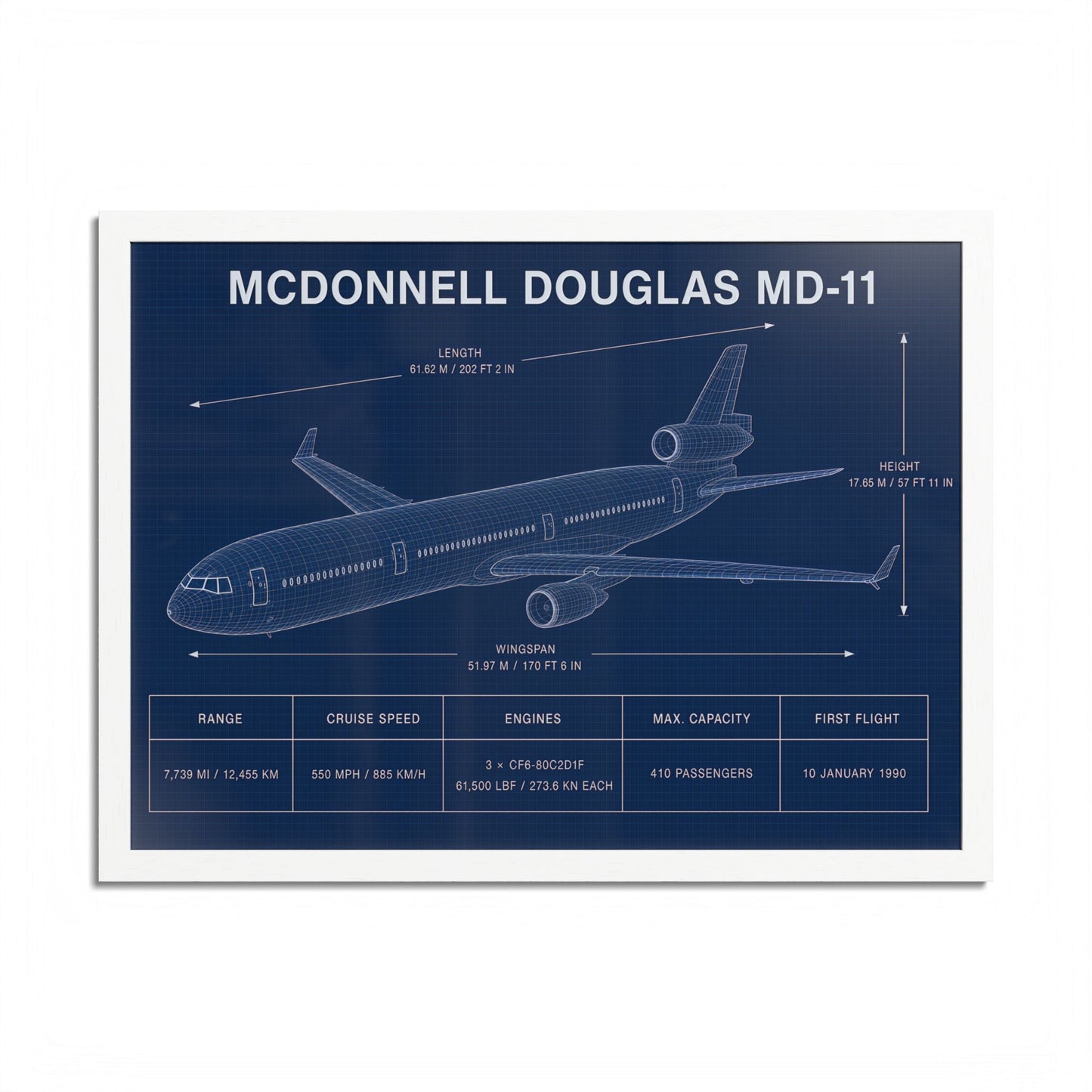 McDonnell Douglas MD-11 Framed Poster