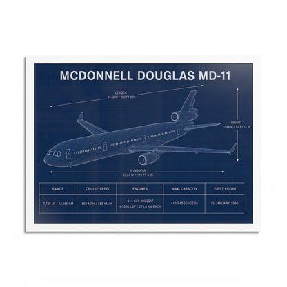McDonnell Douglas MD-11 Framed Poster