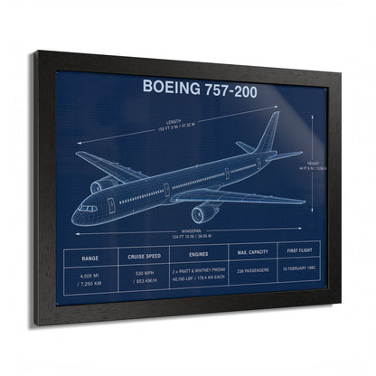 Boeing 757-200 Framed Poster