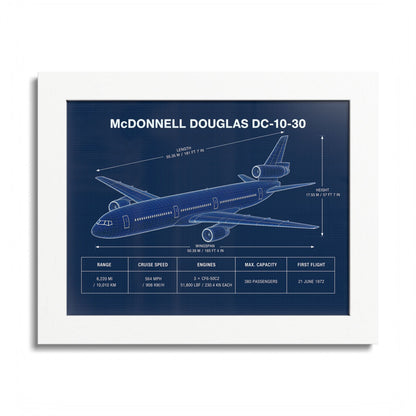 McDonnell Douglas DC-10-30 Framed Poster