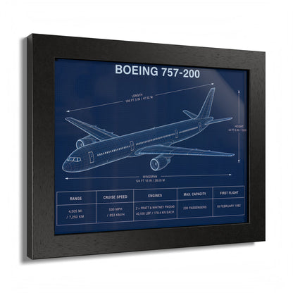 Boeing 757-200 Framed Poster