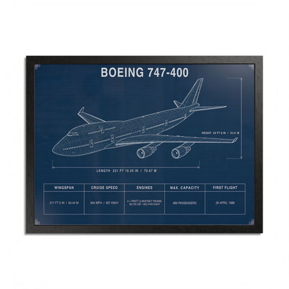 Boeing 747 Framed Poster