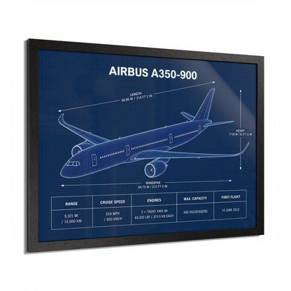 Airbus A350-900 Framed Poster