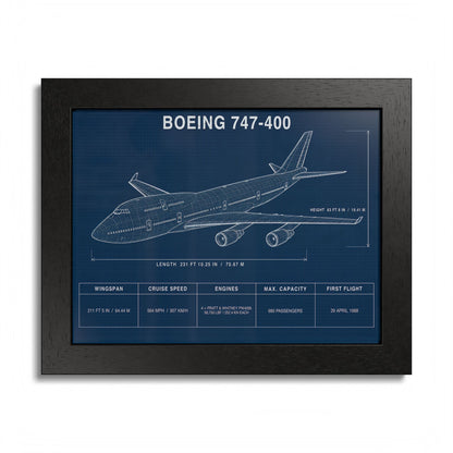 Boeing 747 Framed Poster