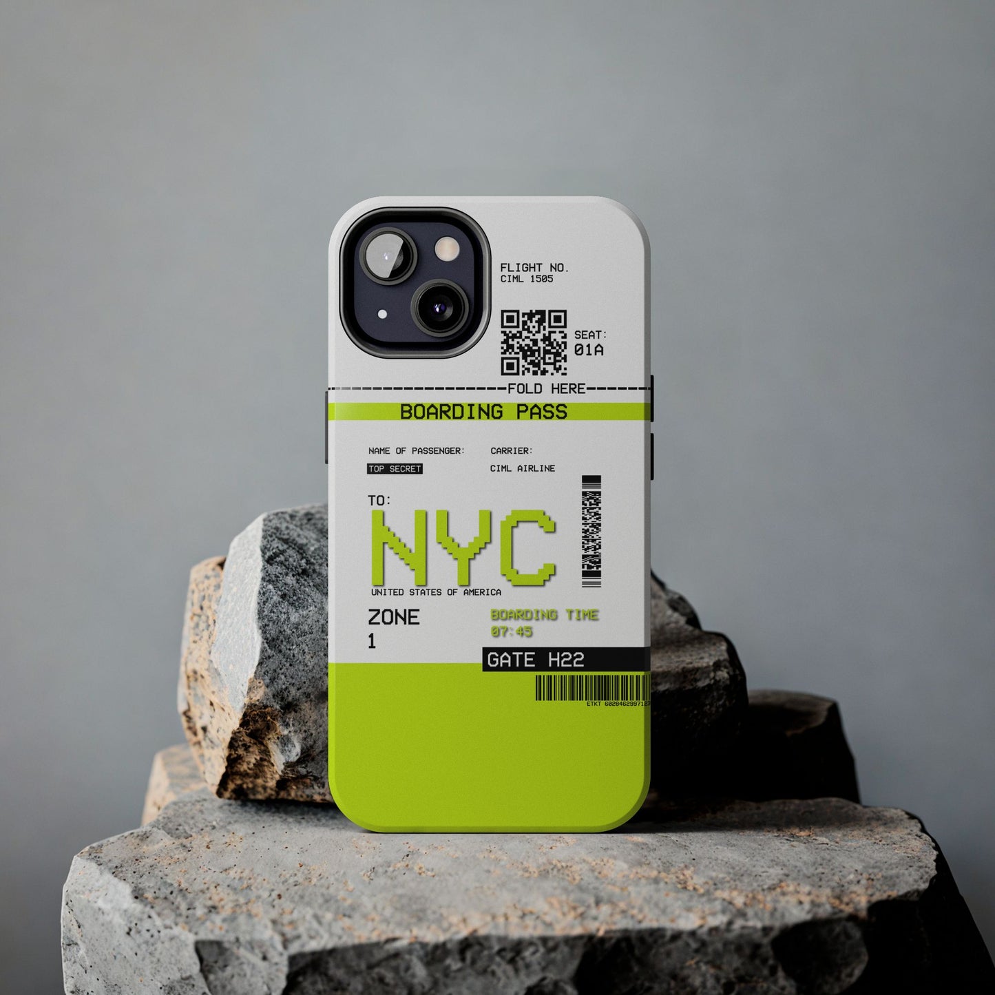 Boarding Pass NYC Phone Case