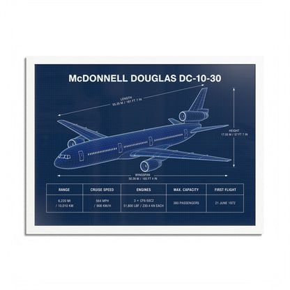 McDonnell Douglas DC-10-30 Framed Poster