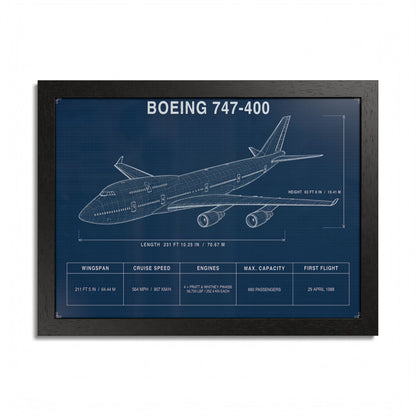Boeing 747 Framed Poster