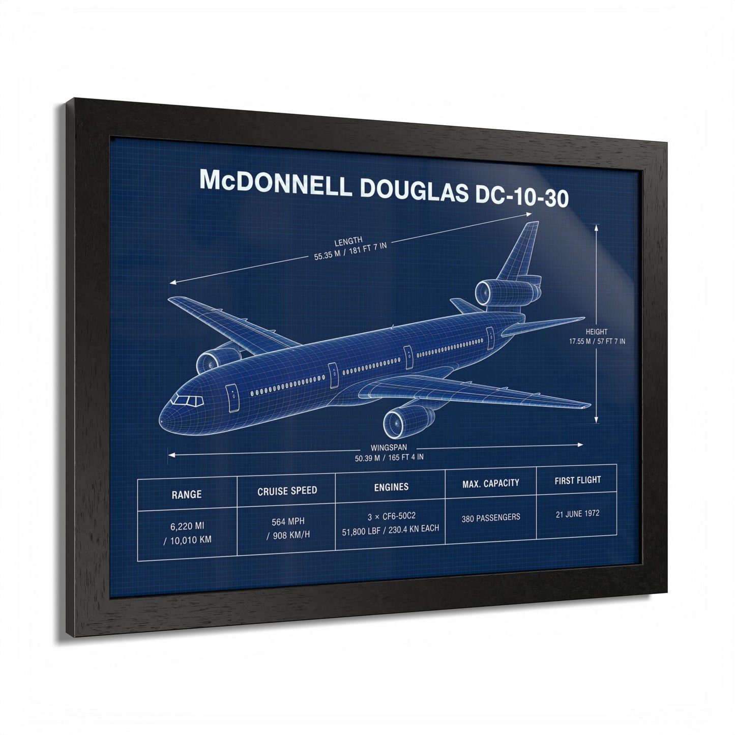 McDonnell Douglas DC-10-30 Framed Poster
