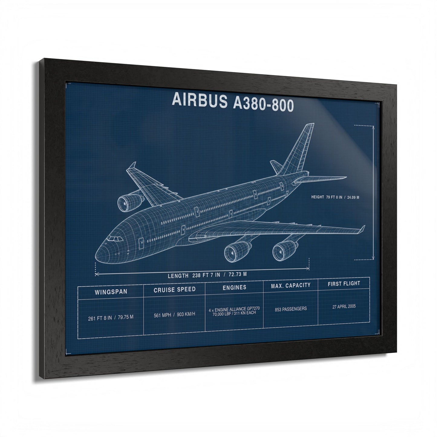 Airbus A380 Framed Poster