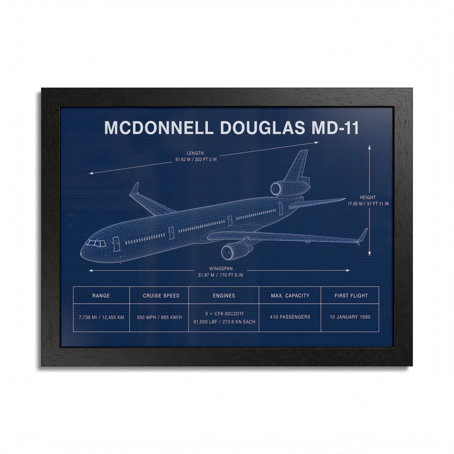 McDonnell Douglas MD-11 Framed Poster